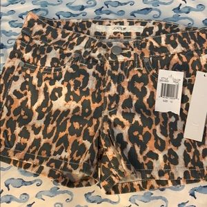 Joe’s Jeans Girls Size 10 Leopard Shorts